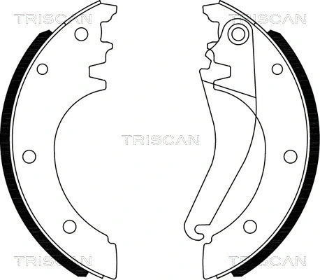 8100 15027 TRISCAN Комплект тормозных колодок (фото 1)