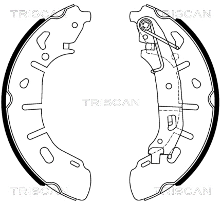8100 15028 TRISCAN Комплект тормозных колодок (фото 1)