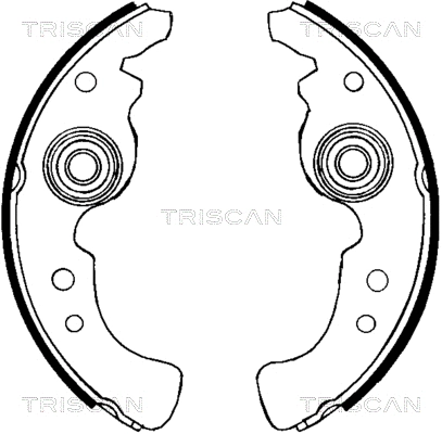 8100 15486 TRISCAN Комплект тормозных колодок (фото 1)