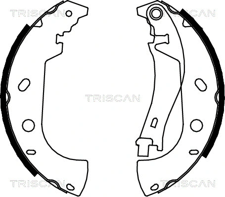 8100 15626 TRISCAN Комплект тормозных колодок (фото 1)