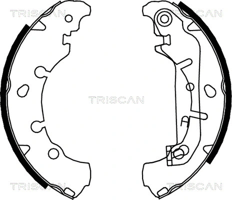 8100 16006 TRISCAN Комплект тормозных колодок (фото 1)