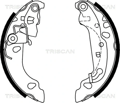 8100 16008 TRISCAN Комплект тормозных колодок (фото 1)