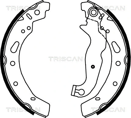 8100 16012 TRISCAN Комплект тормозных колодок (фото 1)