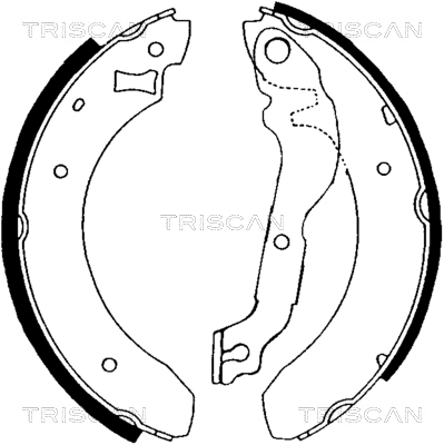 8100 16376 TRISCAN Комплект тормозных колодок (фото 1)