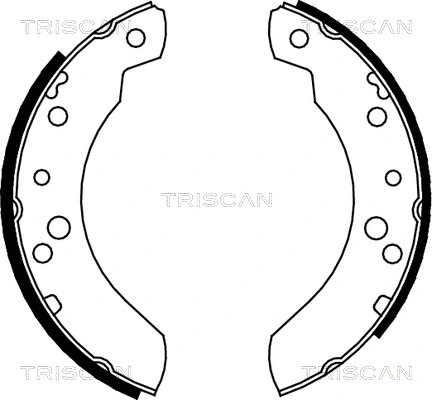 8100 16440 TRISCAN Комплект тормозных колодок (фото 1)