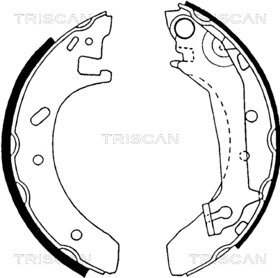 8100 16574 TRISCAN Комплект тормозных колодок (фото 1)