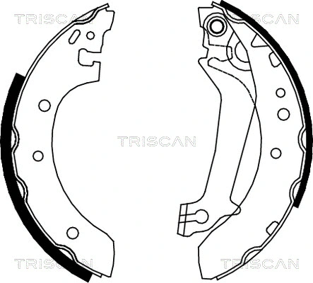 8100 16587 TRISCAN Комплект тормозных колодок (фото 1)