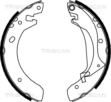 8100 17634 TRISCAN Комплект тормозных колодок (фото 1)