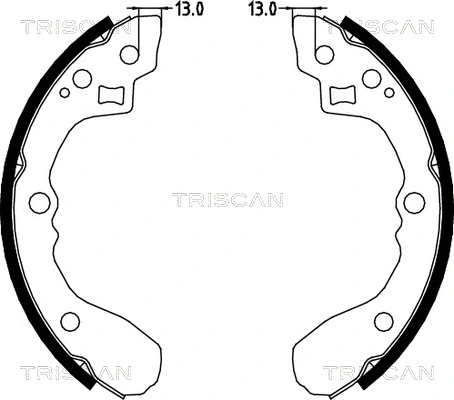 8100 18001 TRISCAN Комплект тормозных колодок (фото 1)