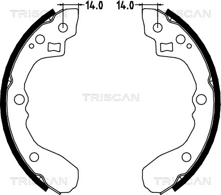8100 18002 TRISCAN Комплект тормозных колодок (фото 1)