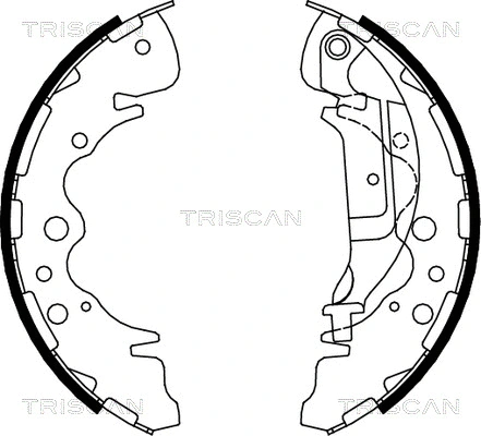 8100 18003 TRISCAN Комплект тормозных колодок (фото 1)