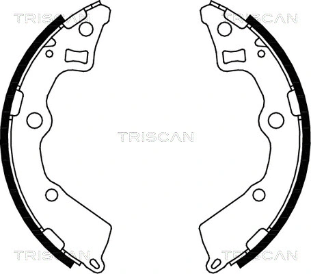 8100 18008 TRISCAN Комплект тормозных колодок (фото 1)