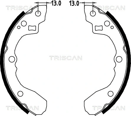 8100 18590 TRISCAN Комплект тормозных колодок (фото 1)