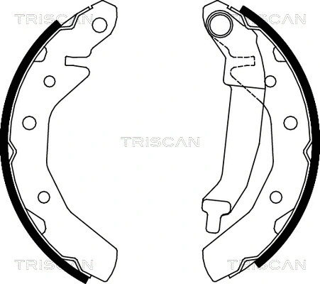 8100 21610 TRISCAN Комплект тормозных колодок (фото 1)