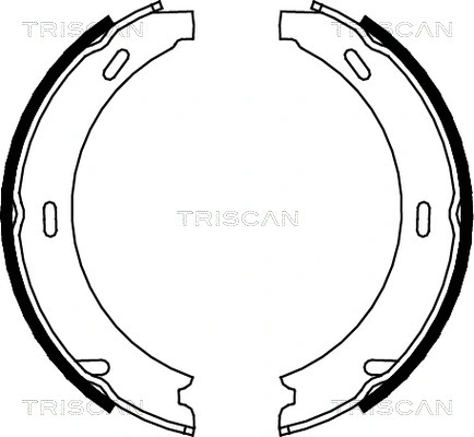 8100 23412 TRISCAN Комплект тормозных колодок (фото 1)