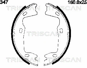 8100 24347 TRISCAN Комплект тормозных колодок (фото 1)