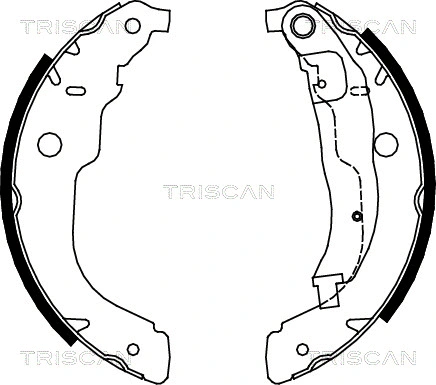 8100 28053 TRISCAN Комплект тормозных колодок (фото 1)