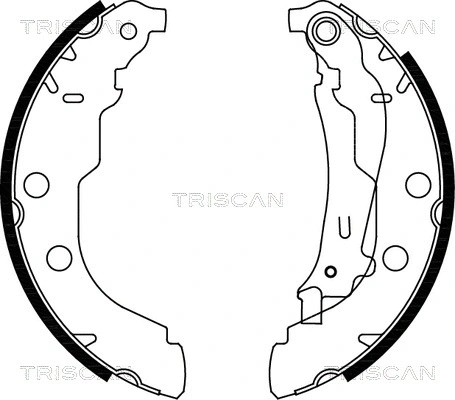 8100 28582 TRISCAN Комплект тормозных колодок (фото 1)