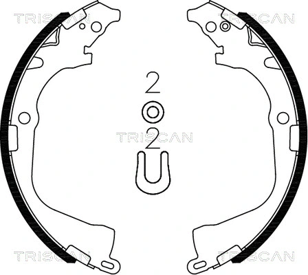 8100 29003 TRISCAN Комплект тормозных колодок (фото 1)
