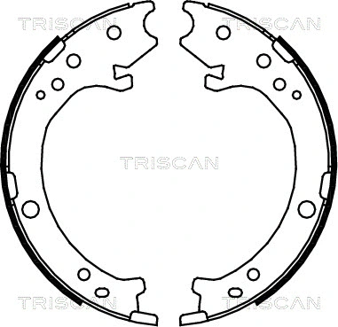 8100 40007 TRISCAN Комплект тормозных колодок (фото 1)