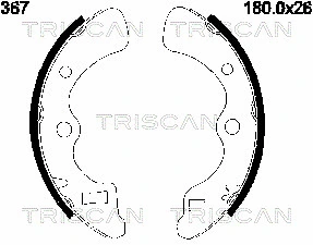 8100 40367 TRISCAN Комплект тормозных колодок (фото 1)