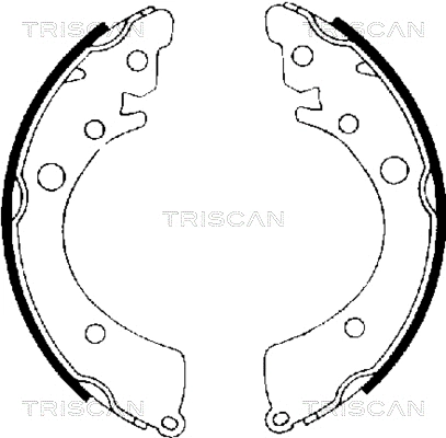 8100 40402 TRISCAN Комплект тормозных колодок (фото 1)