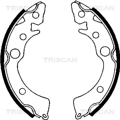 8100 40418 TRISCAN Комплект тормозных колодок (фото 1)