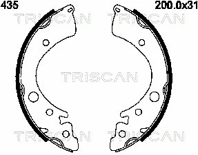 8100 40435 TRISCAN Комплект тормозных колодок (фото 1)
