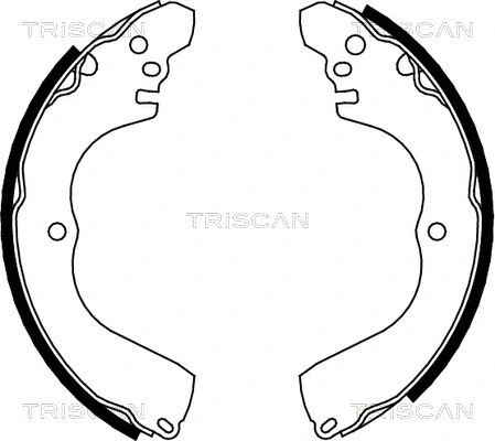 8100 42017 TRISCAN Комплект тормозных колодок (фото 1)