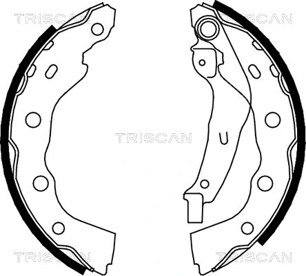 8100 42628 TRISCAN Комплект тормозных колодок (фото 1)