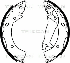 8100 43014 TRISCAN Комплект тормозных колодок (фото 1)