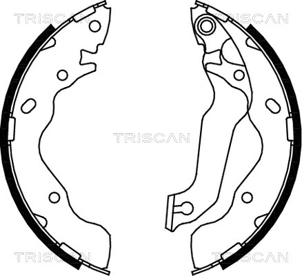 8100 43015 TRISCAN Комплект тормозных колодок (фото 1)