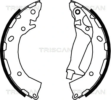 8100 43024 TRISCAN Комплект тормозных колодок (фото 1)