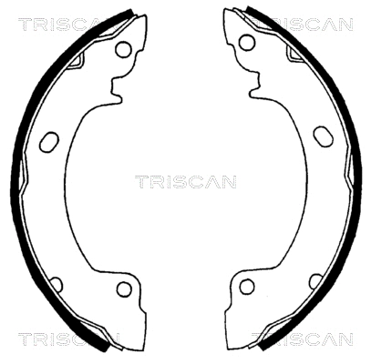 8100 43529 TRISCAN Комплект тормозных колодок (фото 1)