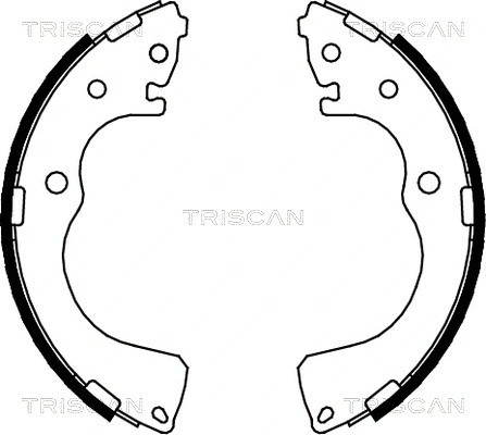 8100 50001 TRISCAN Комплект тормозных колодок (фото 1)