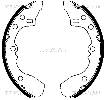 8100 50434 TRISCAN Комплект тормозных колодок (фото 1)