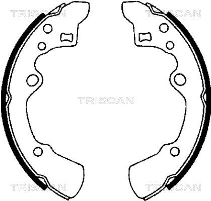 8100 50496 TRISCAN Комплект тормозных колодок (фото 1)