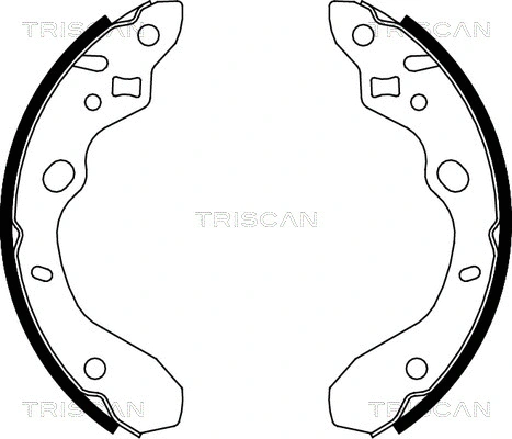 8100 50611 TRISCAN Комплект тормозных колодок (фото 1)