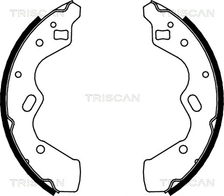 8100 50615 TRISCAN Комплект тормозных колодок (фото 1)