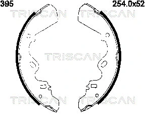 8100 60395 TRISCAN Комплект тормозных колодок (фото 1)