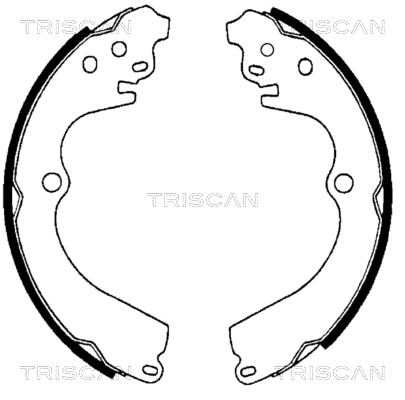 8100 68551 TRISCAN Комплект тормозных колодок (фото 1)