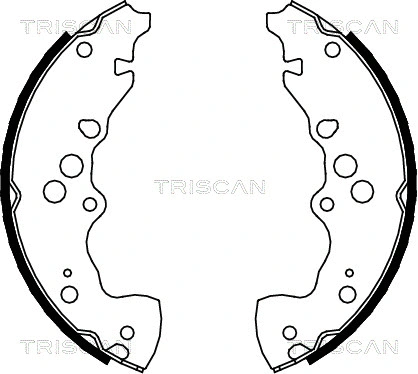 8100 69003 TRISCAN Комплект тормозных колодок (фото 1)