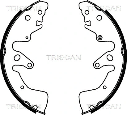 8100 69004 TRISCAN Комплект тормозных колодок (фото 1)