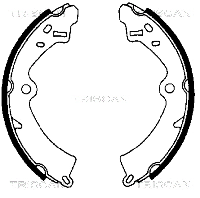 8100 69473 TRISCAN Комплект тормозных колодок (фото 1)