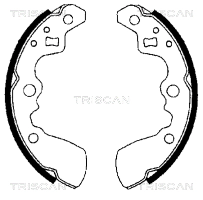 8100 69550 TRISCAN Комплект тормозных колодок (фото 1)