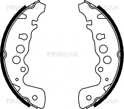8100 69608 TRISCAN Комплект тормозных колодок (фото 1)