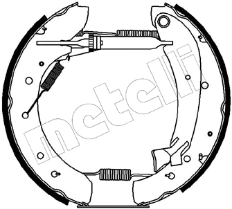 51-0169 METELLI Комплект тормозных колодок (фото 1)