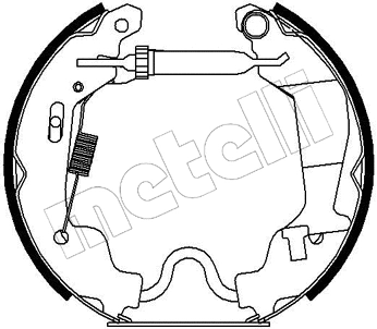 51-0187 METELLI Комплект тормозных колодок (фото 1)