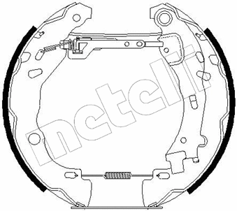 51-0188 METELLI Комплект тормозных колодок (фото 1)