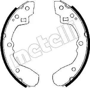 53-0201 METELLI Комплект тормозных колодок (фото 1)